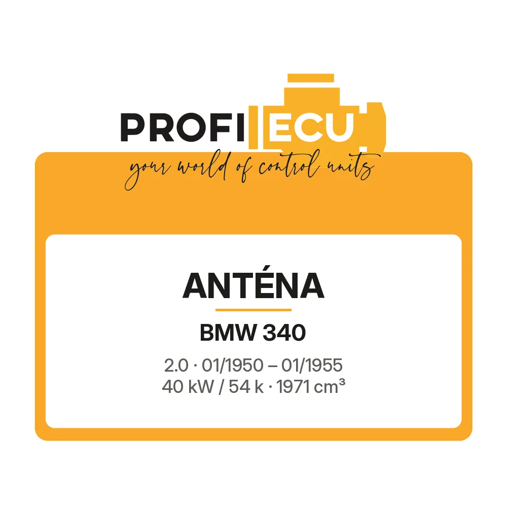 Etiketa ProfiECU: Anténa pro BMW 340 2.0 40 kW