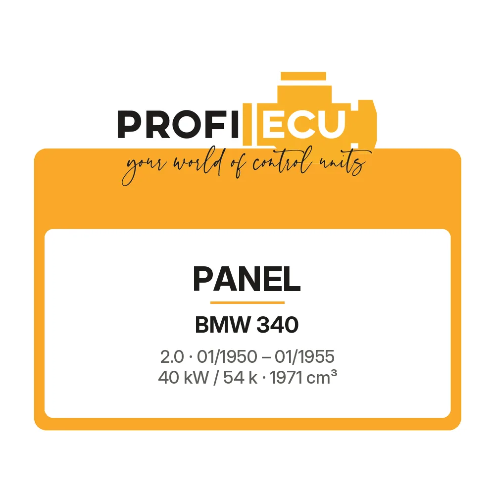 Etiketa ProfiECU: Panel pro BMW 340 2.0 40 kW