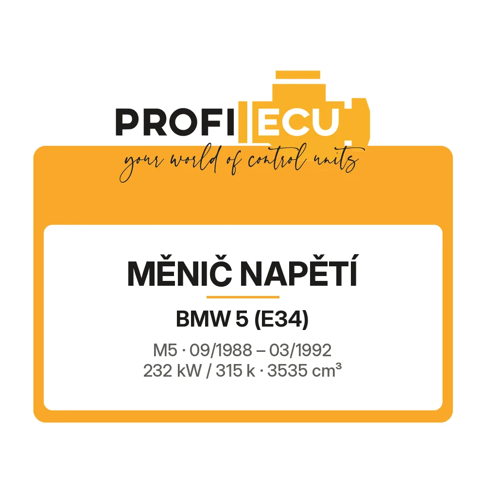 Etiketa ProfiECU: Měnič napětí pro BMW 5 M5 232 kW