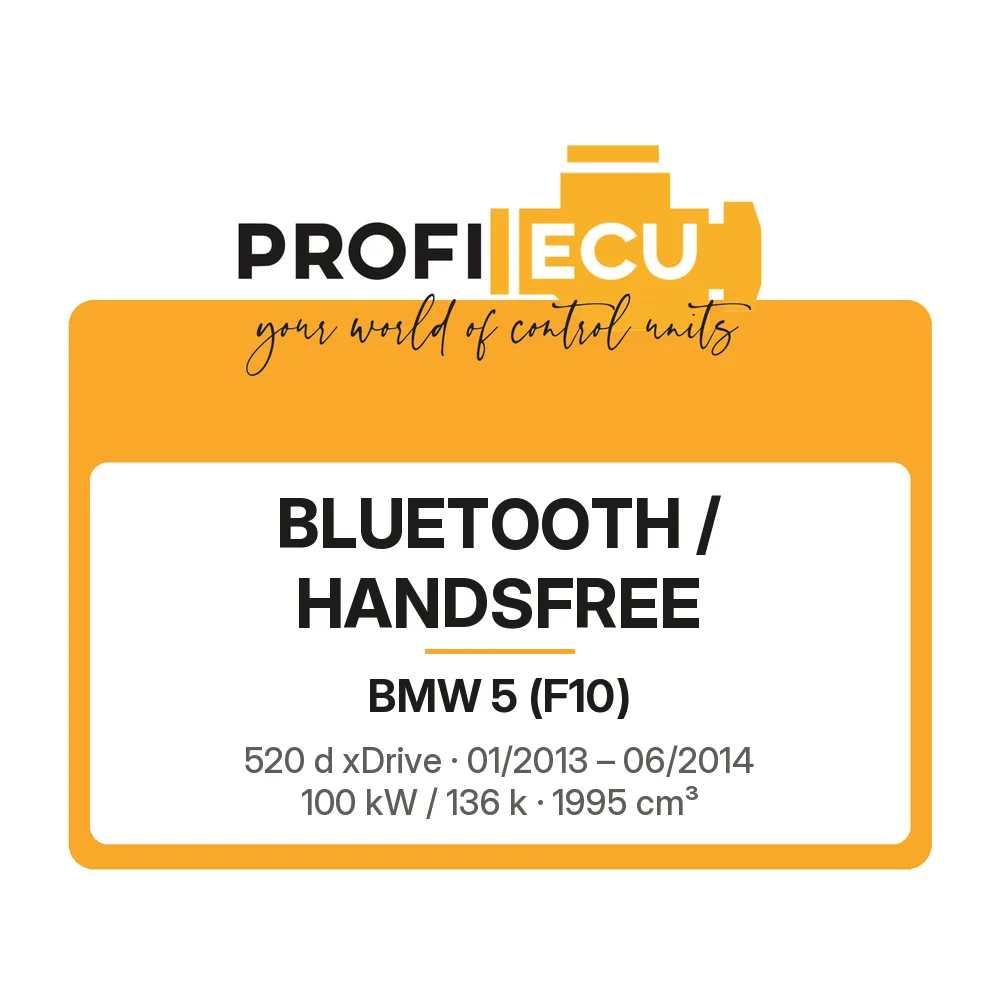 Etiketa ProfiECU: Bluetooth / Handsfree pro BMW 5 520 d xDrive 100 kW
