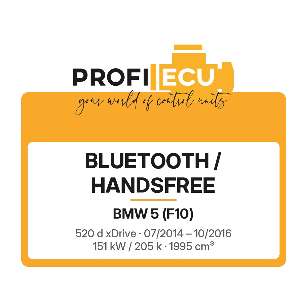 Etiketa ProfiECU: Bluetooth / Handsfree pro BMW 5 520 d xDrive 151 kW