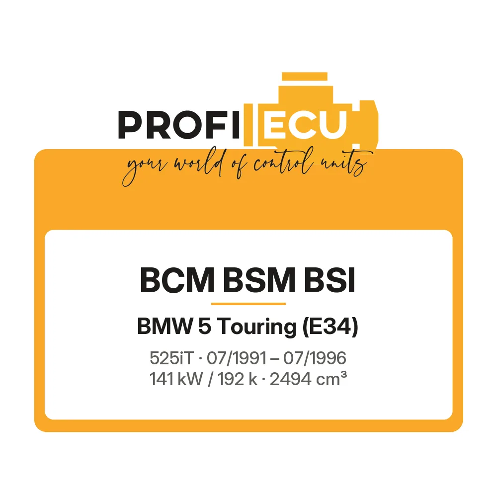 Etiketa ProfiECU: BCM BSM BSI pro BMW 5 Touring 525iT 141 kW