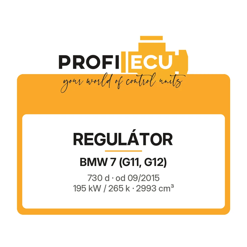 Etiketa ProfiECU: Regulátor pro BMW 7 730 d 195 kW