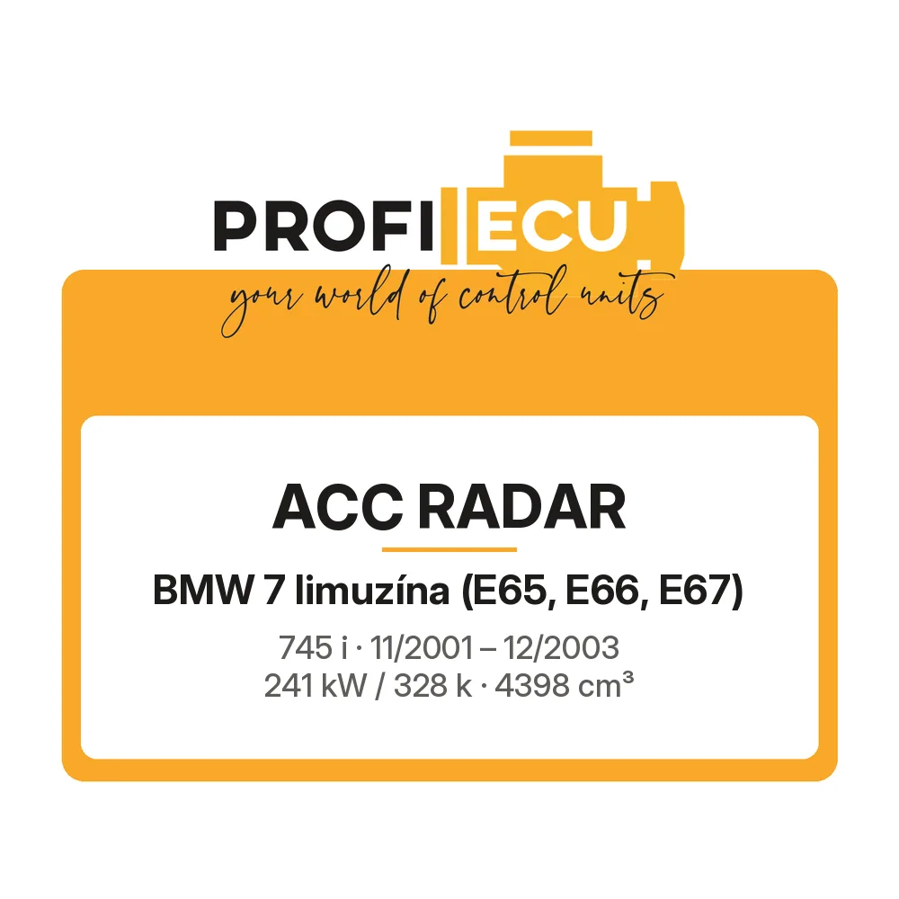 Etiketa ProfiECU: ACC Radar pro BMW 7 limuzína 745 i 241 kW