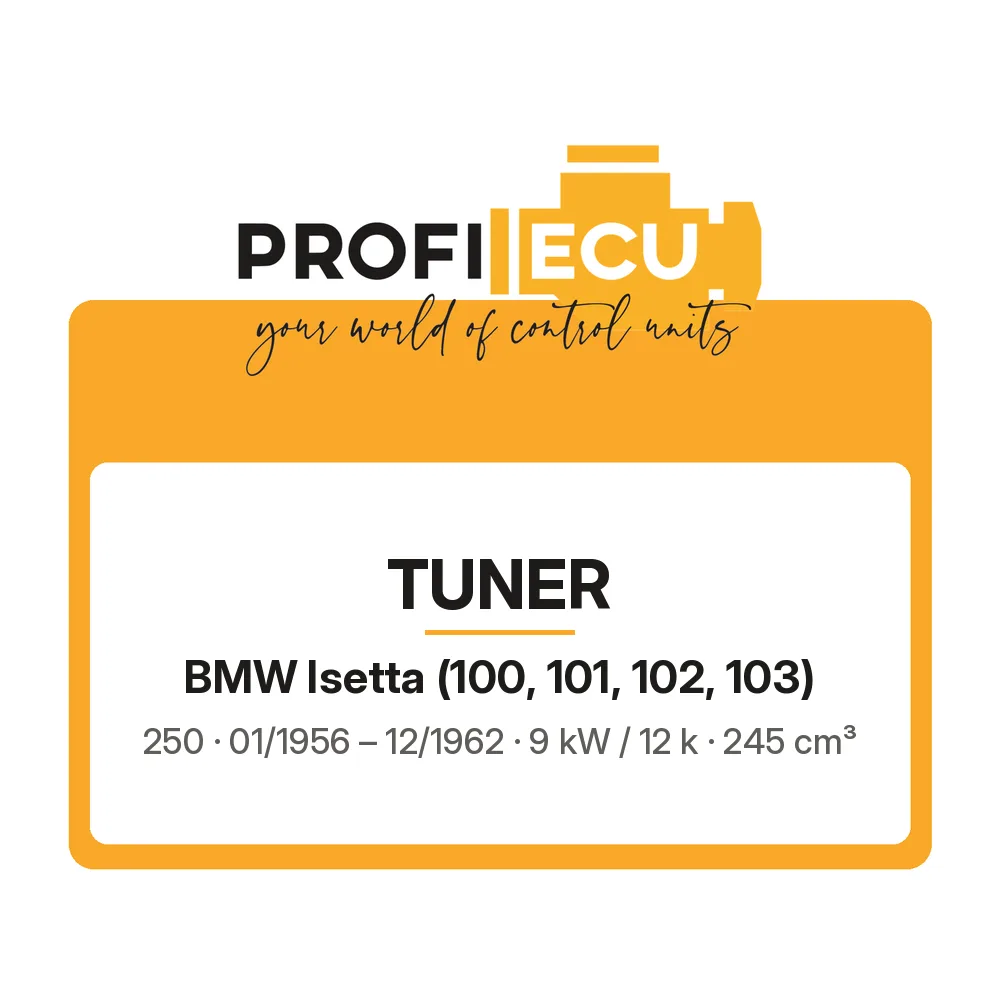 Etiketa ProfiECU: Tuner pro BMW Isetta 250 9 kW