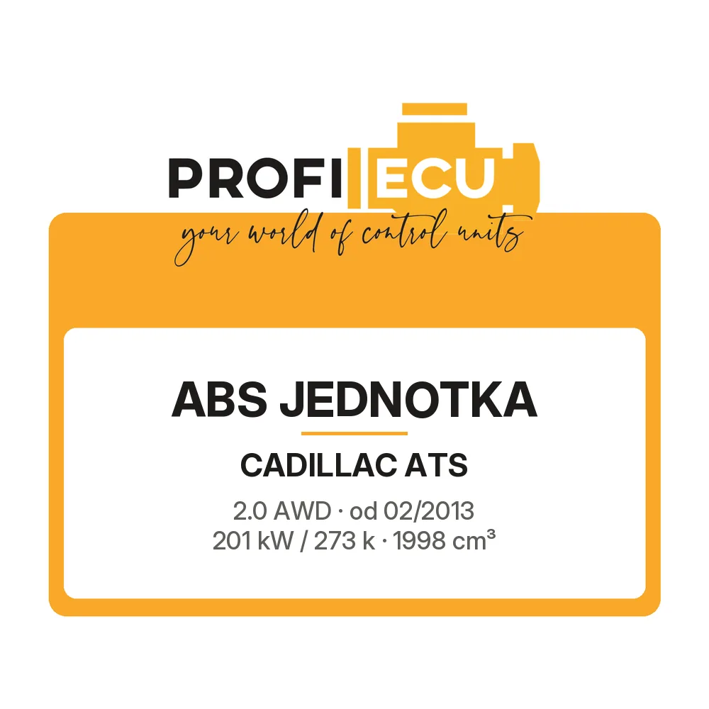 Etiketa ProfiECU: ABS jednotka pro Cadillac ATS 2.0 AWD 201 kW