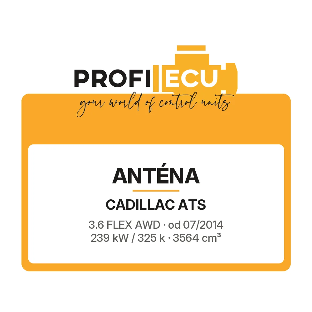 Etiketa ProfiECU: Anténa pro Cadillac ATS 3.6 FLEX AWD 239 kW