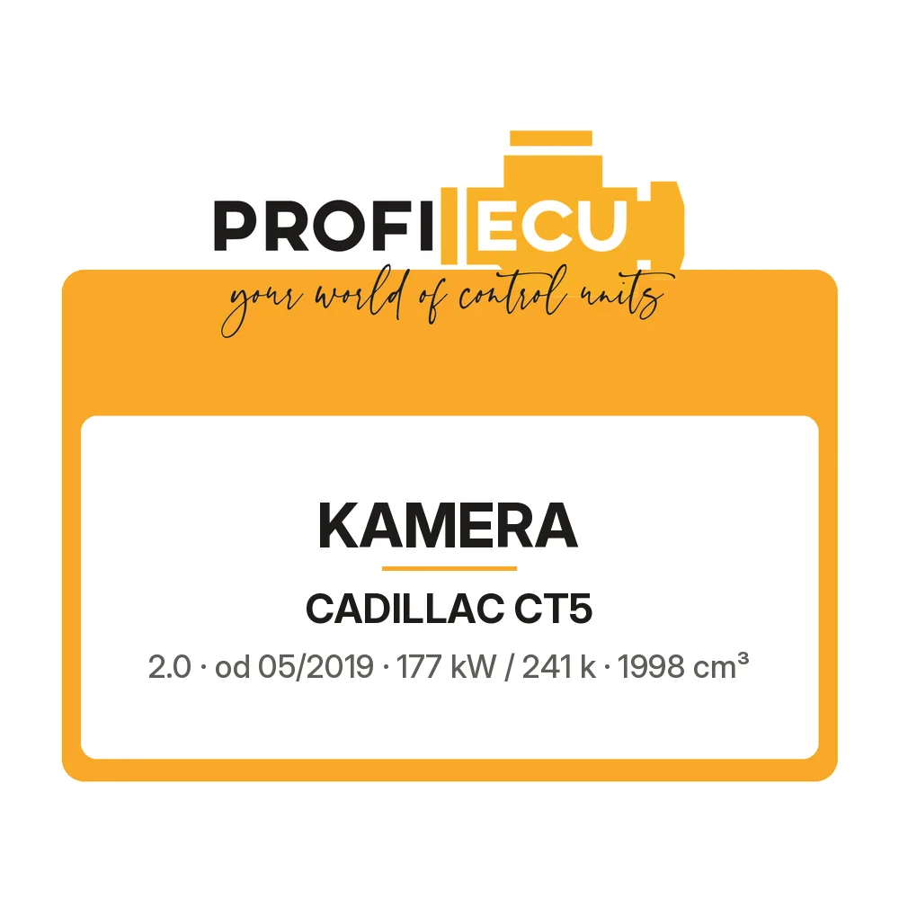 Etiketa ProfiECU: Kamera pro Cadillac CT5 2.0 177 kW