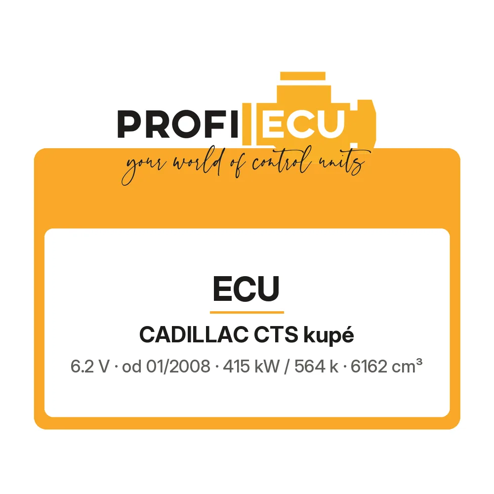 Etiketa ProfiECU: ECU pro Cadillac CTS kupé 6.2 V 415 kW