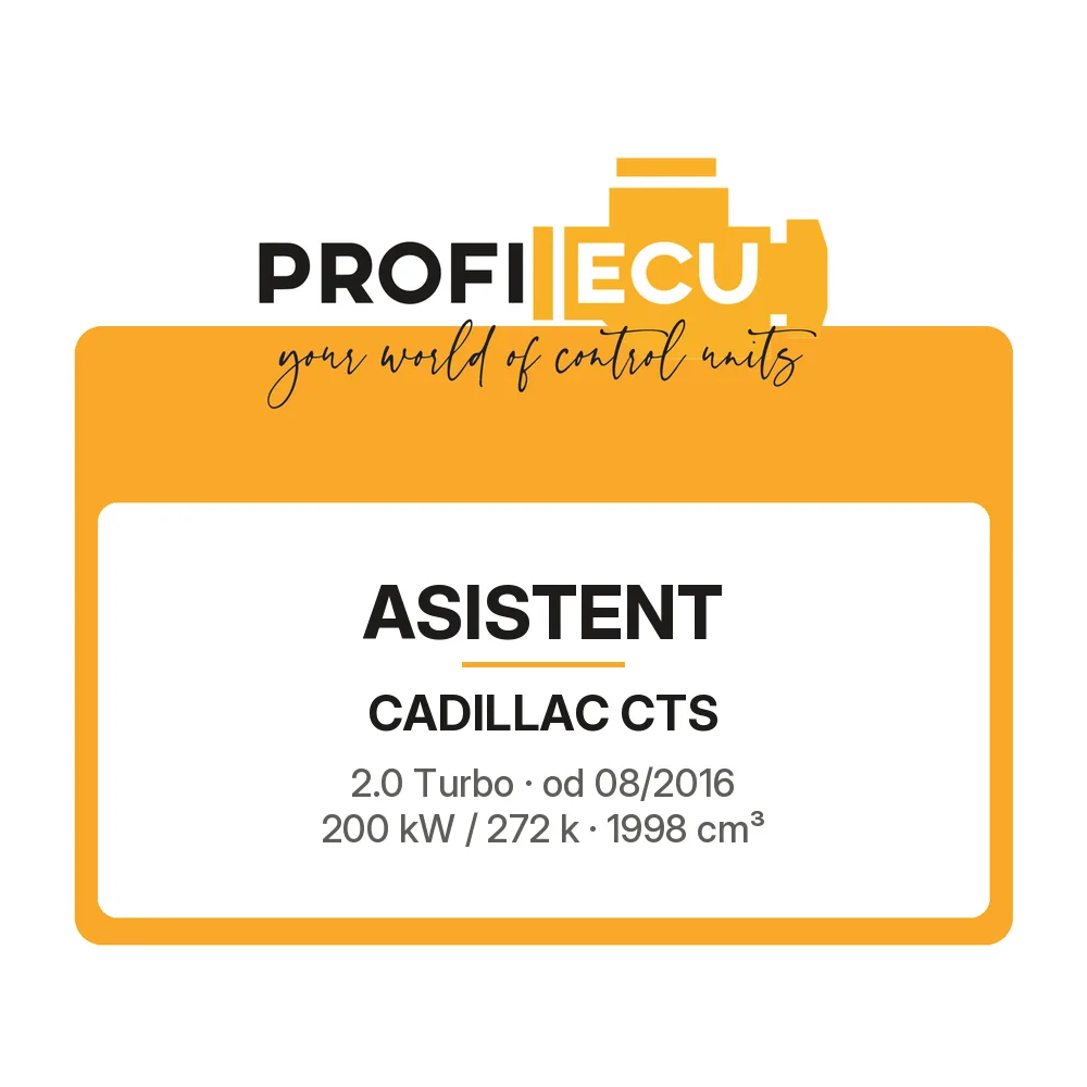 Etiketa ProfiECU: ASISTENT pro Cadillac CTS 2.0 Turbo 200 kW