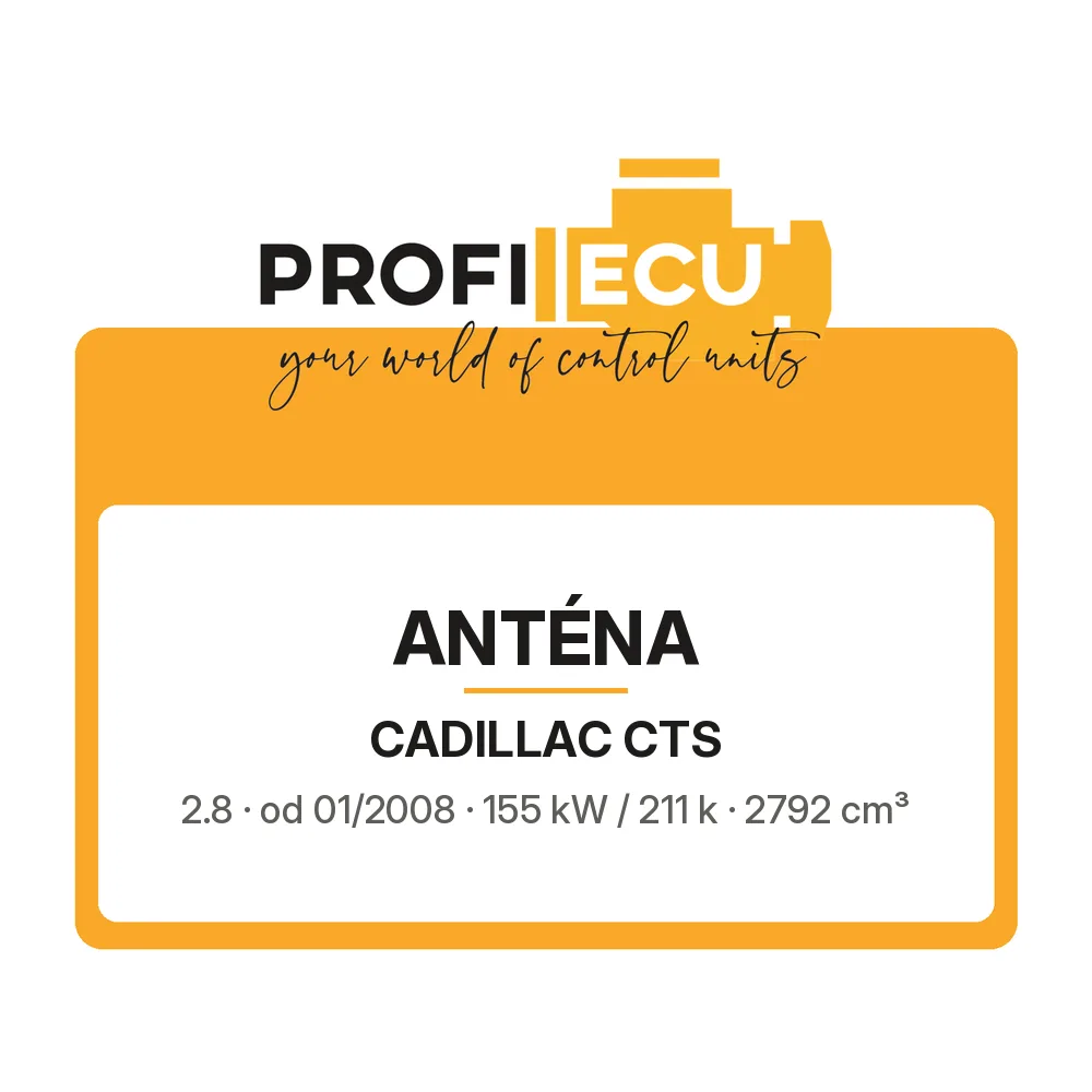 Etiketa ProfiECU: Anténa pro Cadillac CTS 2.8 155 kW
