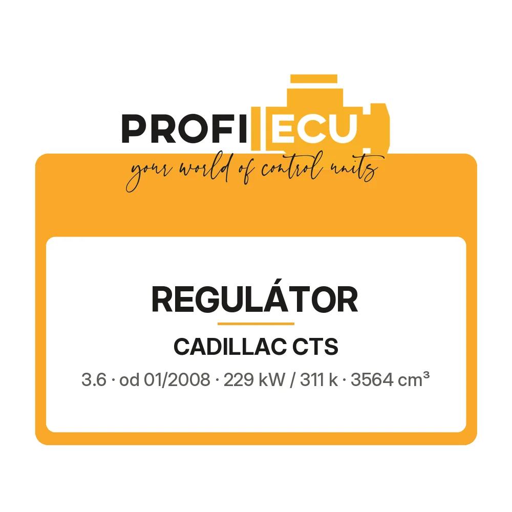 Etiketa ProfiECU: Regulátor pro Cadillac CTS 3.6 229 kW