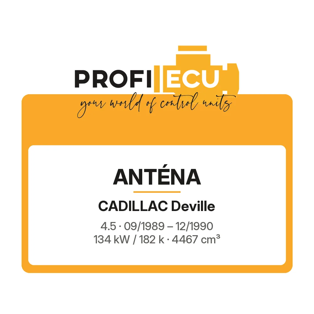 Etiketa ProfiECU: Anténa pro Cadillac Deville 4.5 134 kW