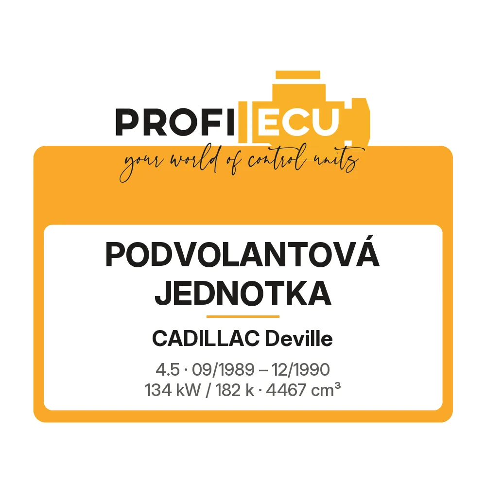 Etiketa ProfiECU: Podvolantová jednotka pro Cadillac Deville 4.5 134 kW