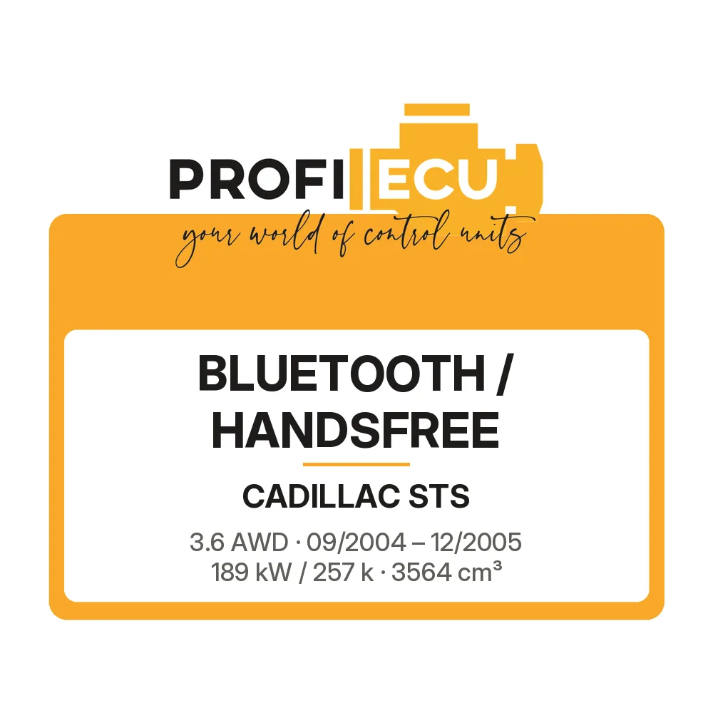 Etiketa ProfiECU: Bluetooth / Handsfree pro Cadillac STS 3.6 AWD 189 kW