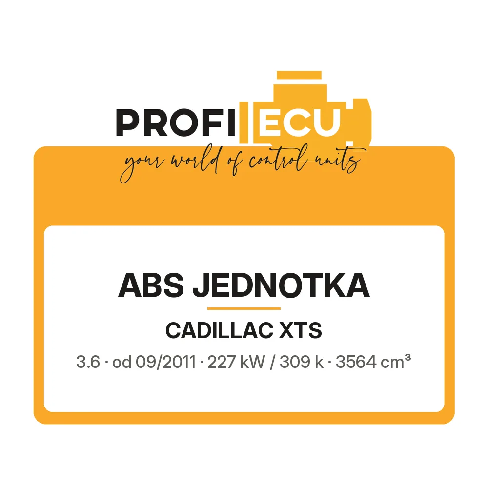 Etiketa ProfiECU: ABS jednotka pro Cadillac XTS 3.6 227 kW