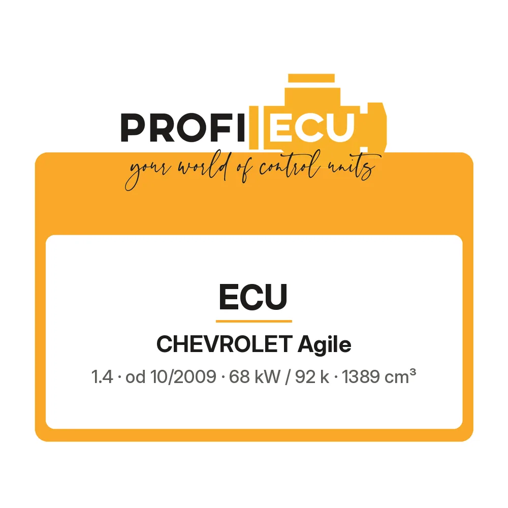 Etiketa ProfiECU: ECU pro Chevrolet Agile 1.4 68 kW