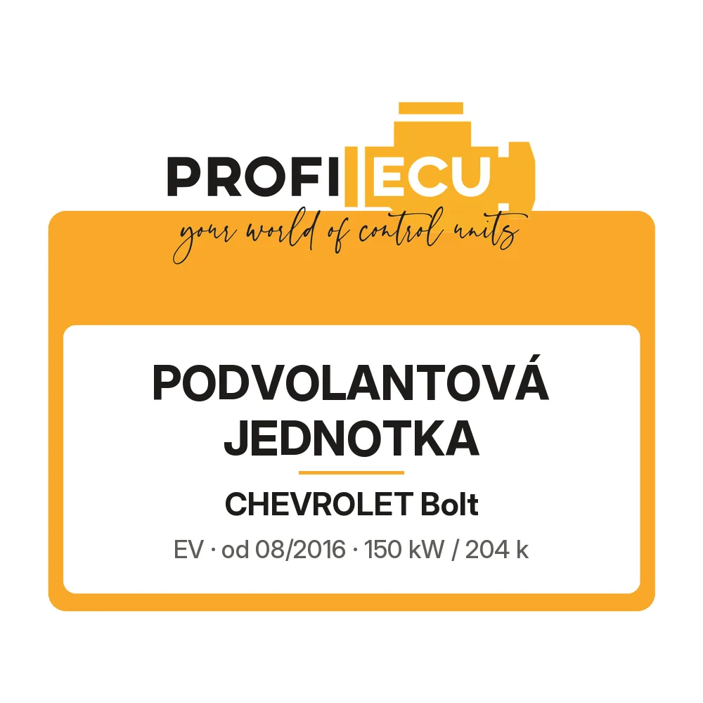 Etiketa ProfiECU: Podvolantová jednotka pro Chevrolet Bolt EV