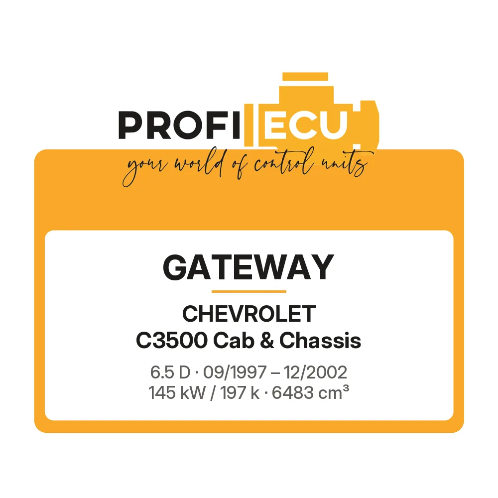 Etiketa ProfiECU: GATEWAY pro Chevrolet C3500 Cab & Chassis 6.5 D 145 kW