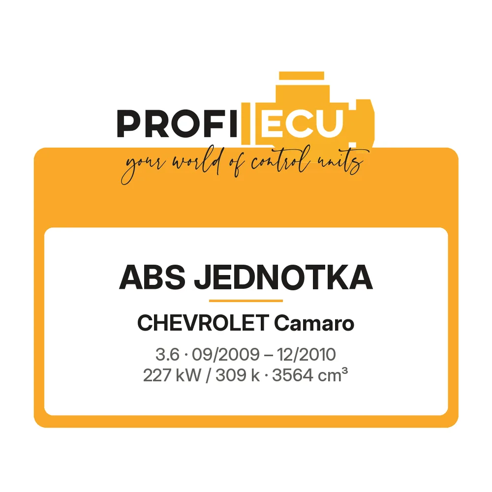 Etiketa ProfiECU: ABS jednotka pro Chevrolet Camaro 3.6 227 kW