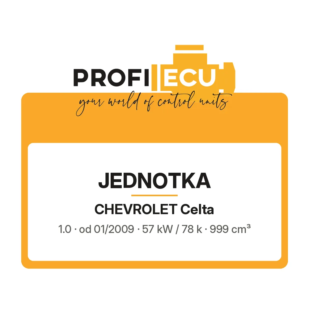 Etiketa ProfiECU: Jednotka pro Chevrolet Celta 1.0 57 kW