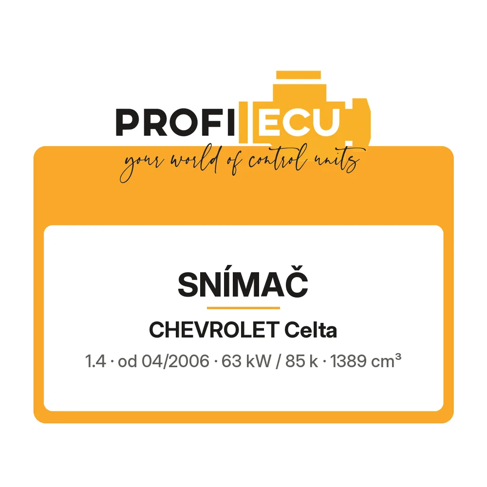 Etiketa ProfiECU: Snímač pro Chevrolet Celta 1.4 63 kW