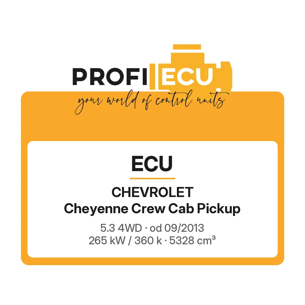 Etiketa ProfiECU: ECU pro Chevrolet Cheyenne Crew Cab Pickup 5.3 4WD 265 kW