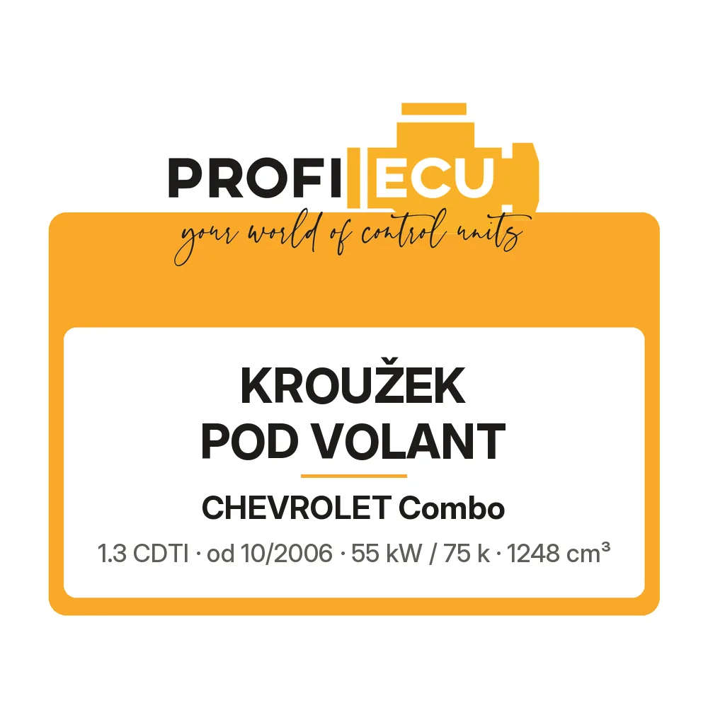 Etiketa ProfiECU: Kroužek pod volant pro Chevrolet Combo 1.3 CDTI 55 kW