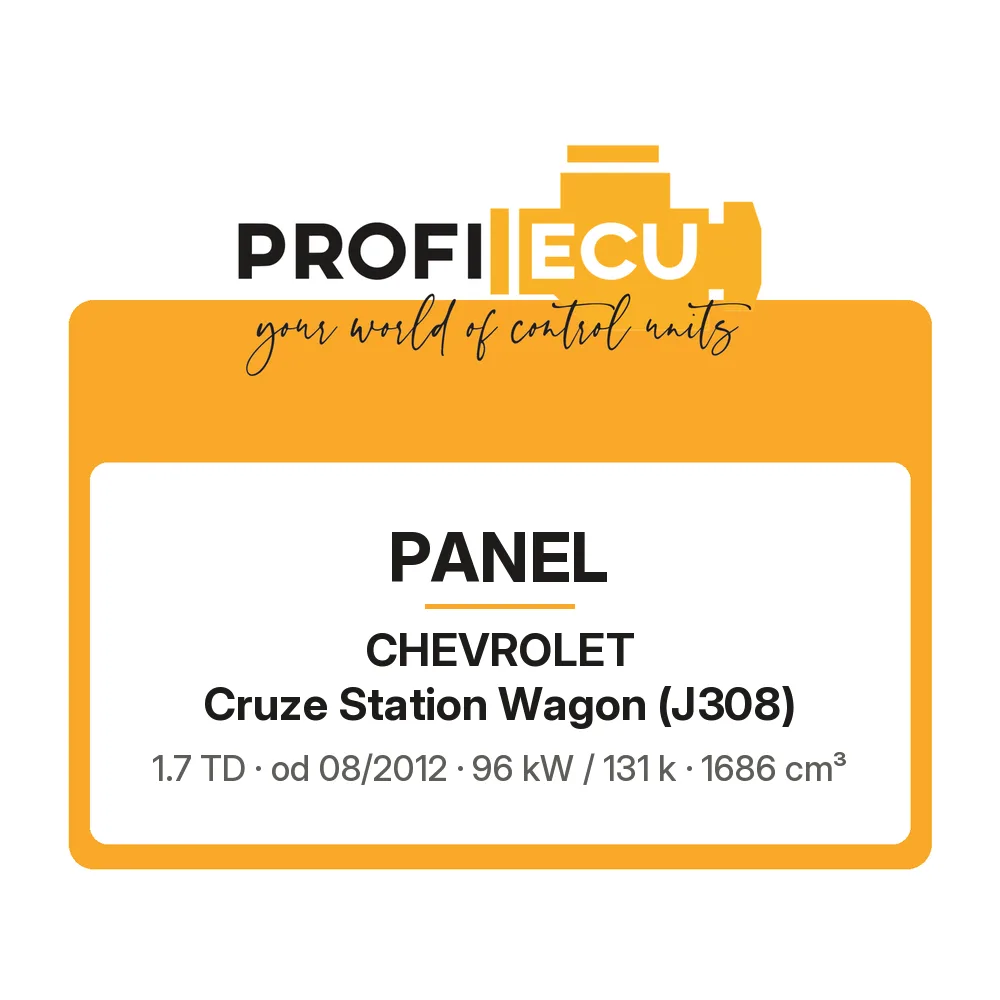 Etiketa ProfiECU: Panel pro Chevrolet Cruze Station Wagon 1.7 TD 96 kW