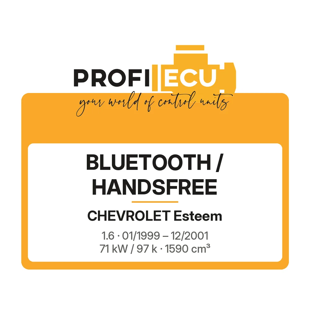 Etiketa ProfiECU: Bluetooth / Handsfree pro Chevrolet Esteem 1.6 71 kW