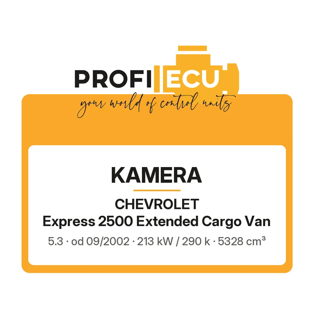 Etiketa ProfiECU: Kamera pro Chevrolet Express 2500 Extended Cargo Van 5.3 213 kW