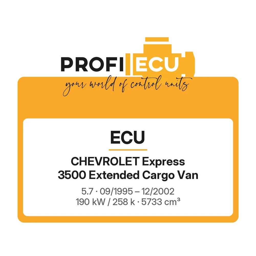 Etiketa ProfiECU: ECU pro Chevrolet Express 3500 Extended Cargo Van 5.7 190 kW