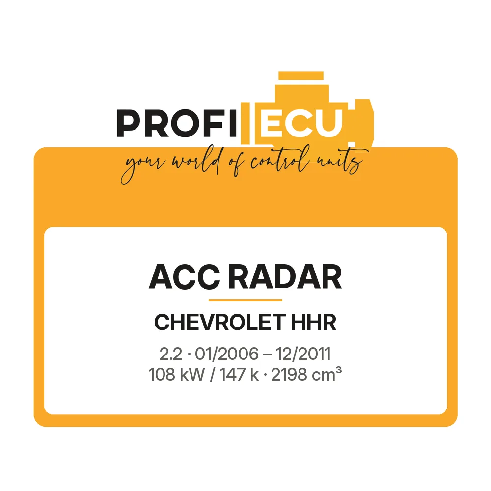 Etiketa ProfiECU: ACC Radar pro Chevrolet HHR 2.2 108 kW