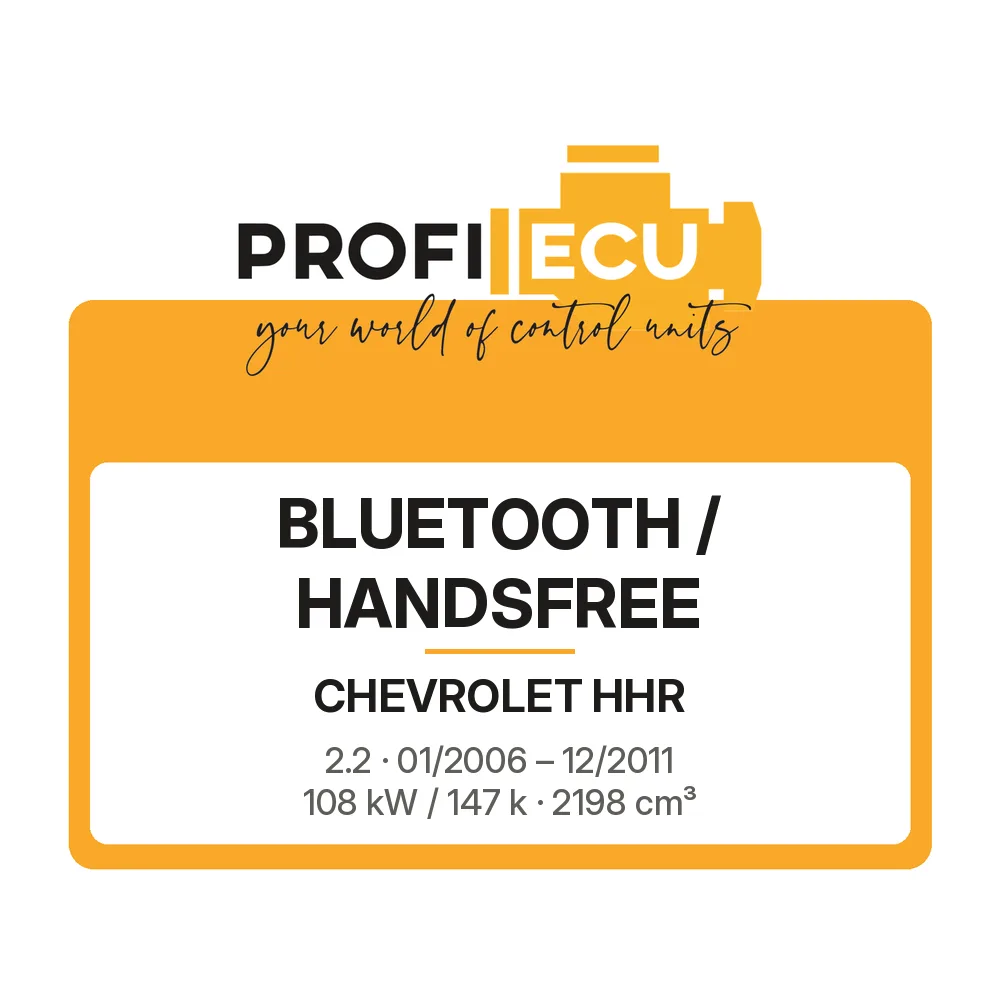 Etiketa ProfiECU: Bluetooth / Handsfree pro Chevrolet HHR 2.2 108 kW