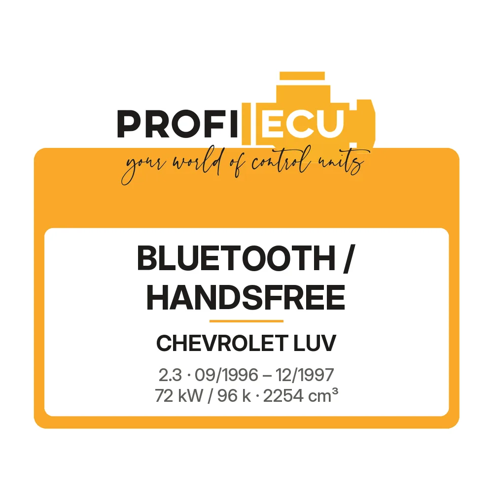 Etiketa ProfiECU: Bluetooth / Handsfree pro Chevrolet LUV 2.3 72 kW