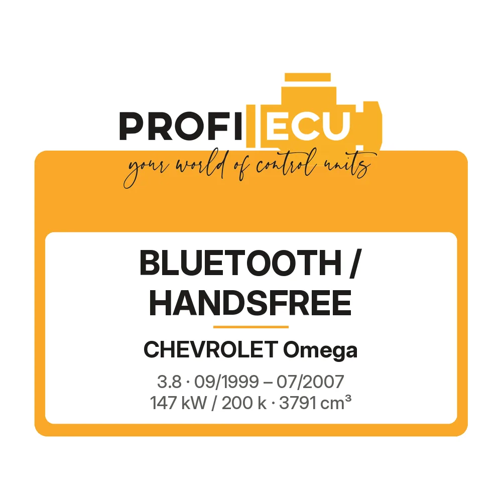 Etiketa ProfiECU: Bluetooth / Handsfree pro Chevrolet Omega 3.8 147 kW