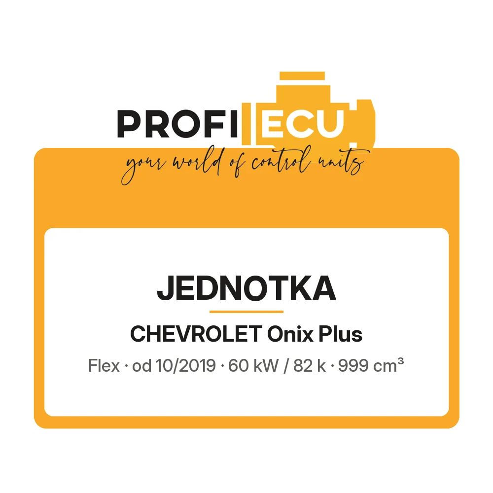Etiketa ProfiECU: Jednotka pro Chevrolet Onix Plus Flex 60 kW