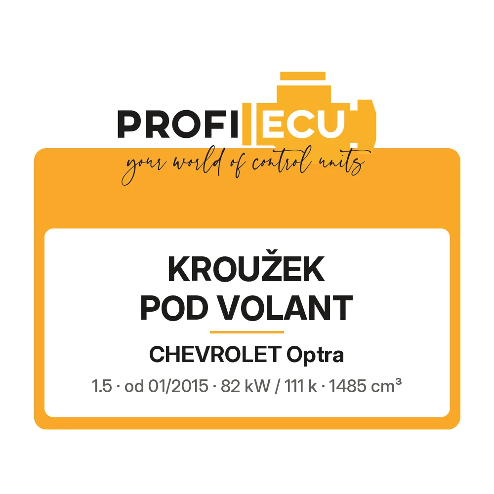 Etiketa ProfiECU: Kroužek pod volant pro Chevrolet Optra 1.5 82 kW