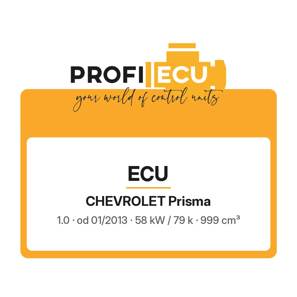 Etiketa ProfiECU: ECU pro Chevrolet Prisma 1.0 58 kW