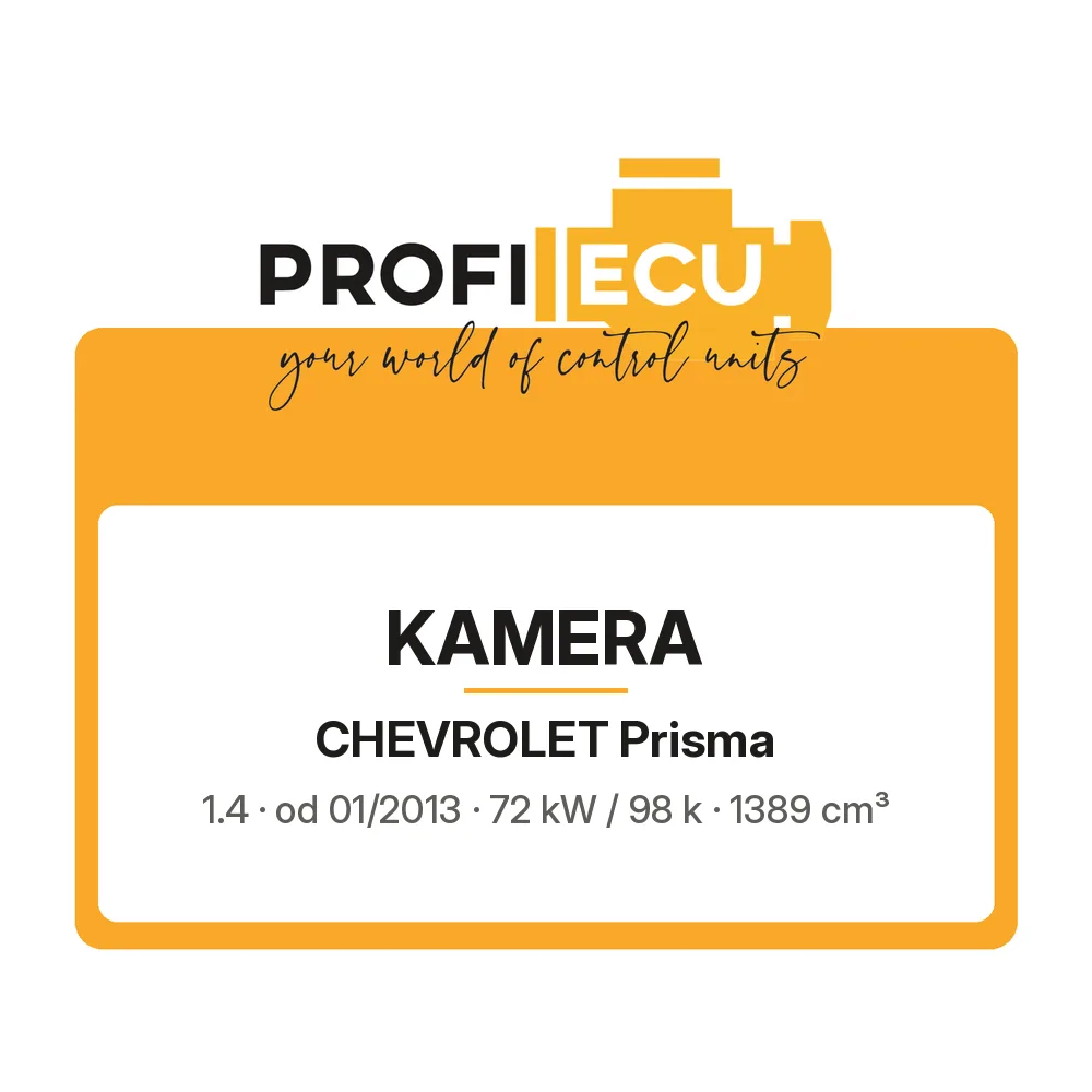Etiketa ProfiECU: Kamera pro Chevrolet Prisma 1.4 72 kW
