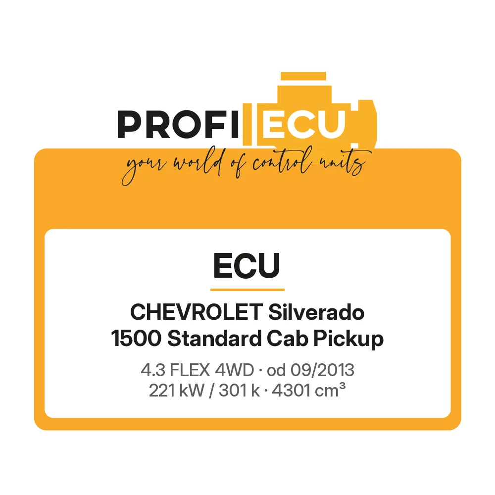 Etiketa ProfiECU: ECU pro Chevrolet Silverado 1500 Standard Cab Pickup 4.3 FLEX 4WD 221 kW