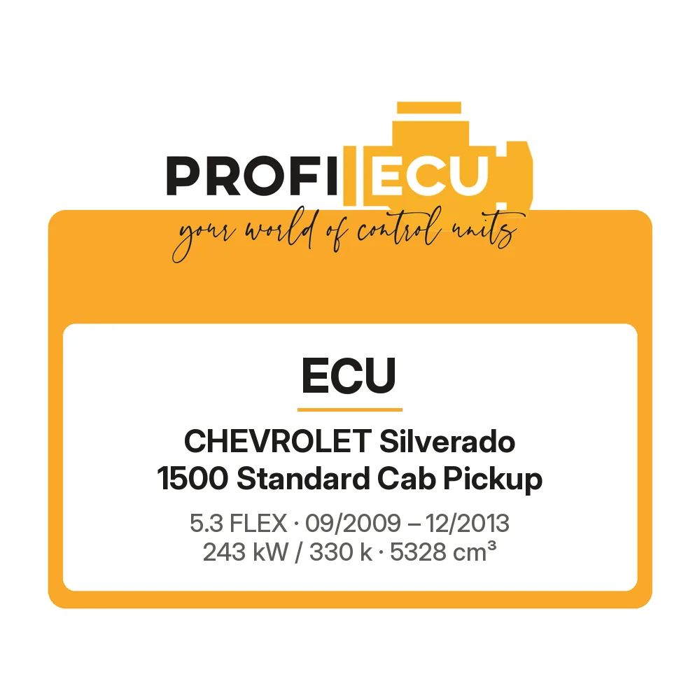 Etiketa ProfiECU: ECU pro Chevrolet Silverado 1500 Standard Cab Pickup 5.3 FLEX 243 kW