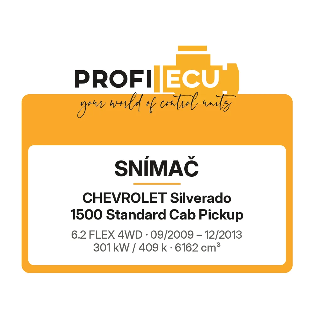 Etiketa ProfiECU: Snímač pro Chevrolet Silverado 1500 Standard Cab Pickup 6.2 FLEX 4WD 301 kW