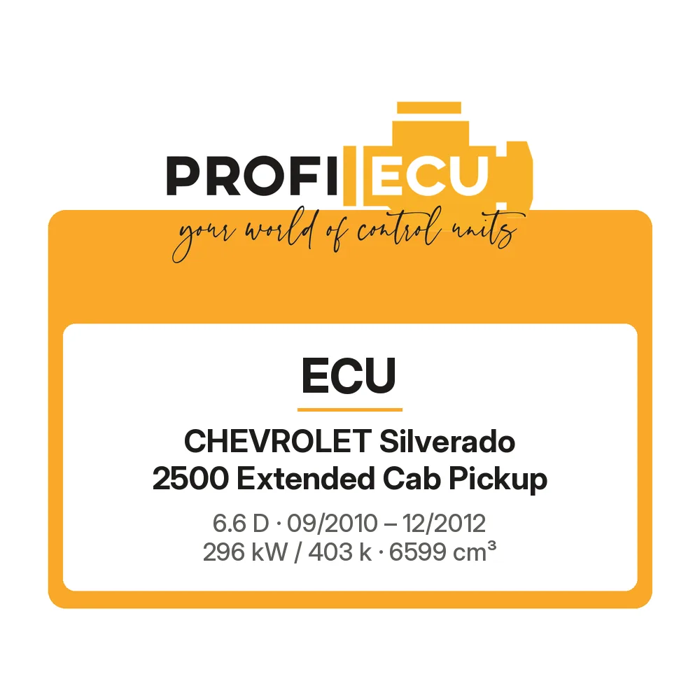 Etiketa ProfiECU: ECU pro Chevrolet Silverado 2500 Extended Cab Pickup 6.6 D 296 kW