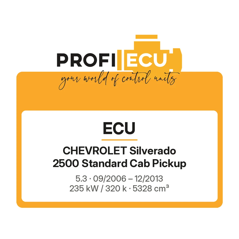 Etiketa ProfiECU: ECU pro Chevrolet Silverado 2500 Standard Cab Pickup 5.3 235 kW