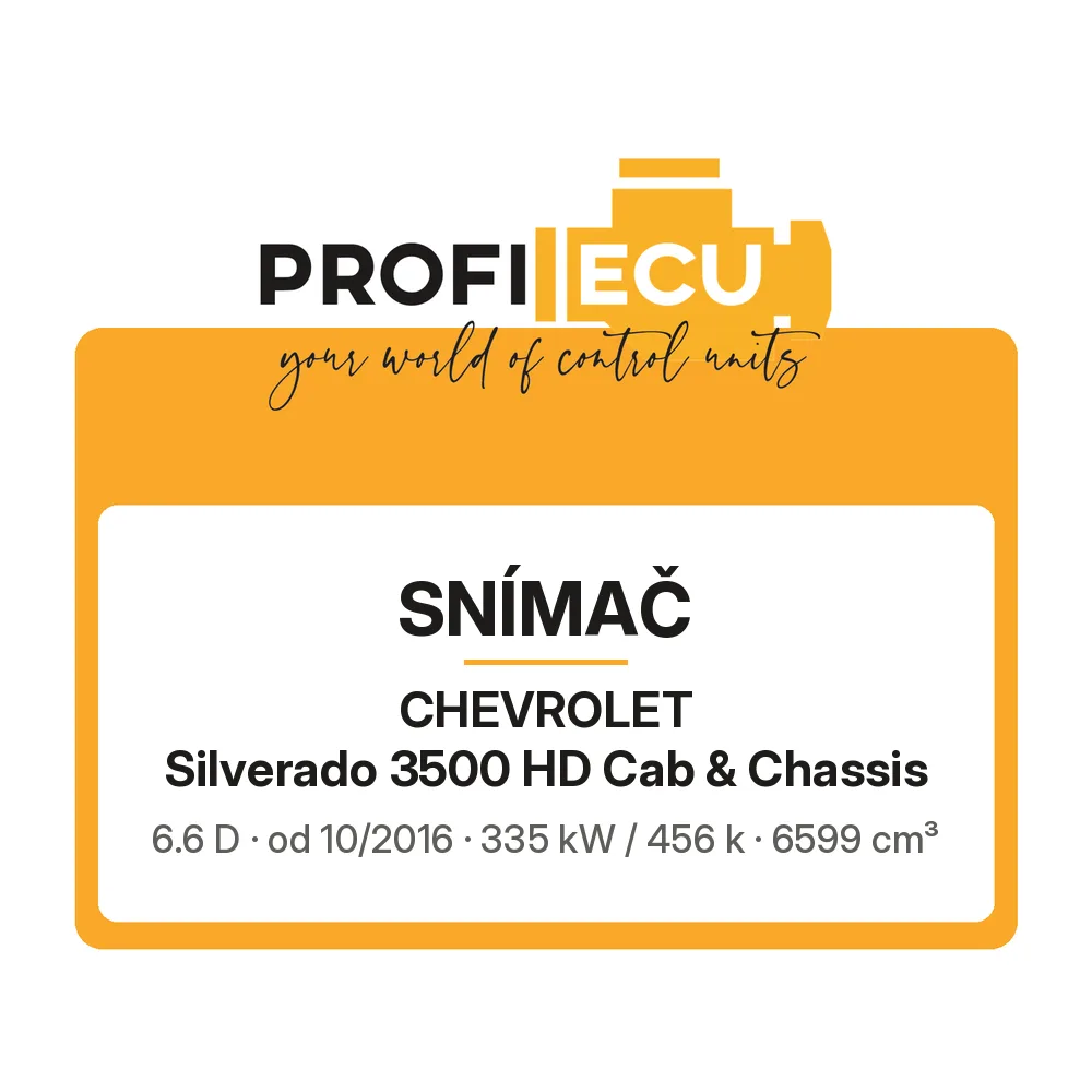 Etiketa ProfiECU: Snímač pro Chevrolet Silverado 3500 HD Cab & Chassis 6.6 D 335 kW