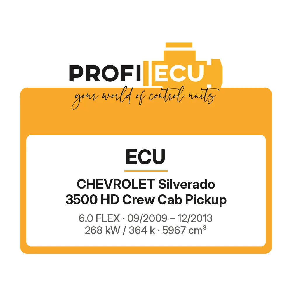 Etiketa ProfiECU: ECU pro Chevrolet Silverado 3500 HD Crew Cab Pickup 6.0 FLEX 268 kW