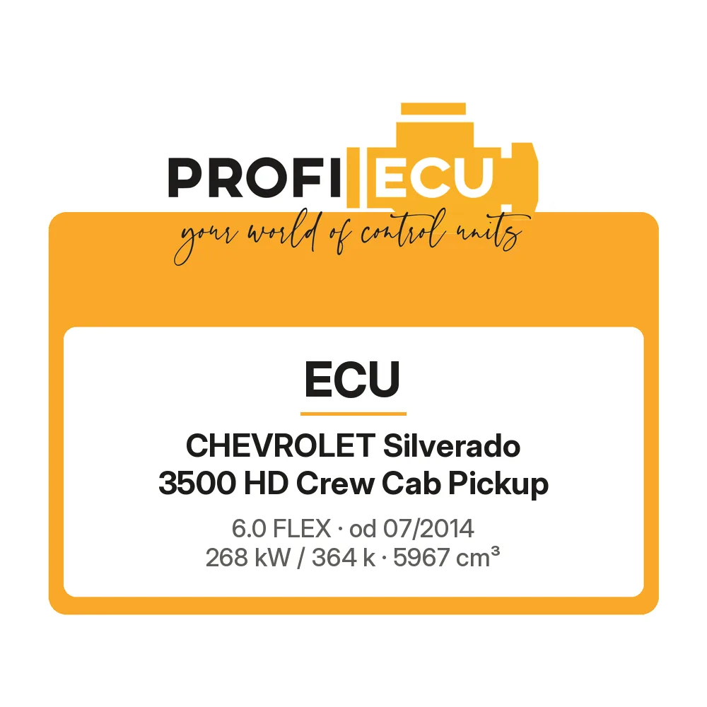 Etiketa ProfiECU: ECU pro Chevrolet Silverado 3500 HD Crew Cab Pickup 6.0 FLEX 268 kW
