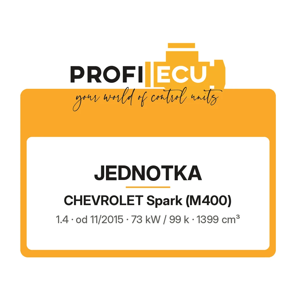 Etiketa ProfiECU: Jednotka pro Chevrolet Spark 1.4 73 kW