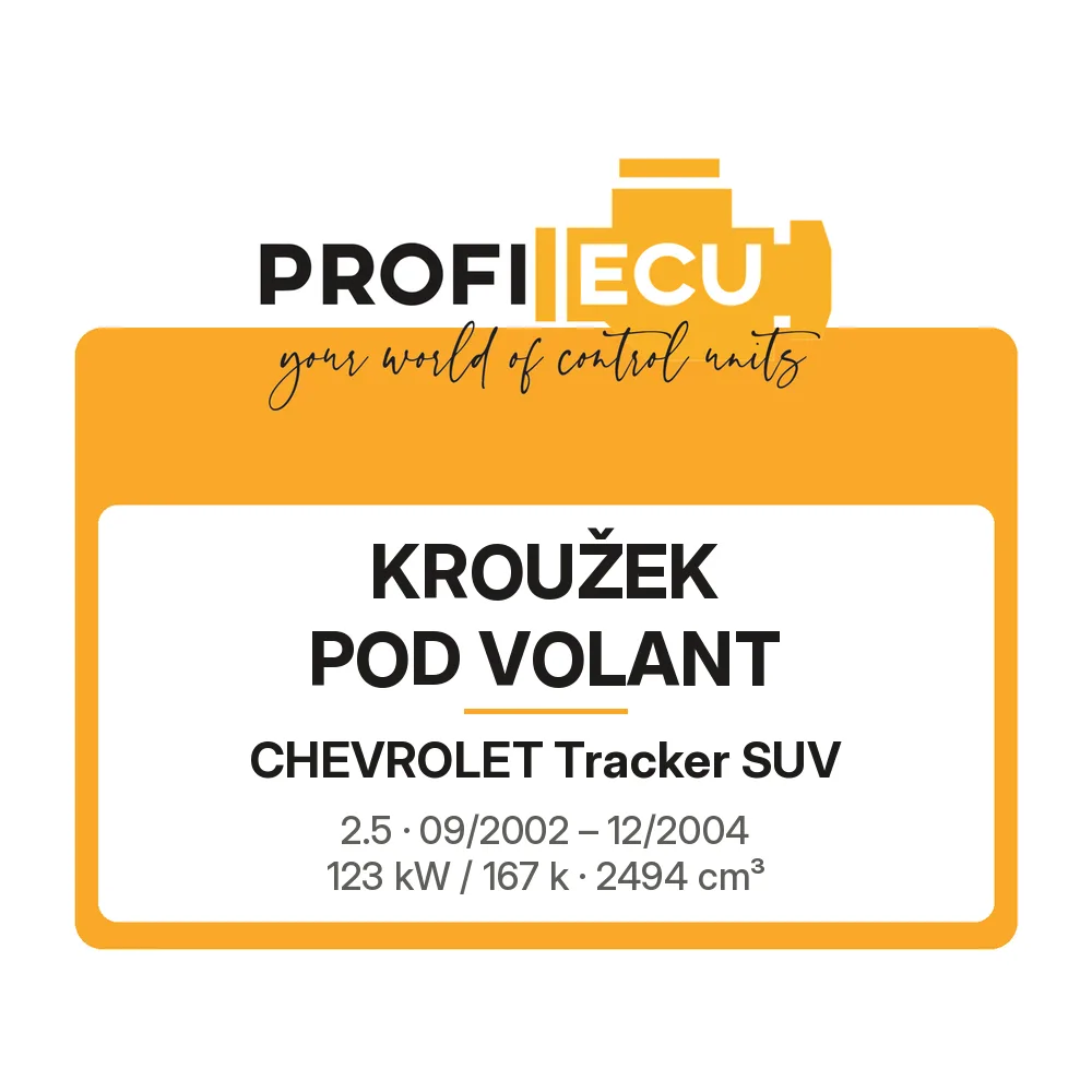Etiketa ProfiECU: Kroužek pod volant pro Chevrolet Tracker SUV 2.5 123 kW